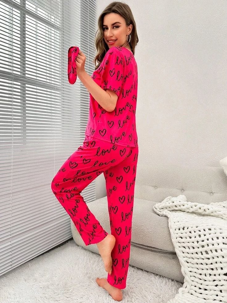 Night Wear for Women Night suit for girls and women, Sleeping Dress Girls Sleepwear Sexy Loungewear Sleeping Suit lingerie T shirt and Pajama ,Night Dress for girls and women