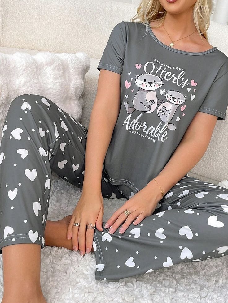 Night Wear for Women Night suit for girls and women, Sleeping Dress Girls Sleepwear Sexy Loungewear Sleeping Suit lingerie T shirt and Pajama ,Night Dress for girls and women