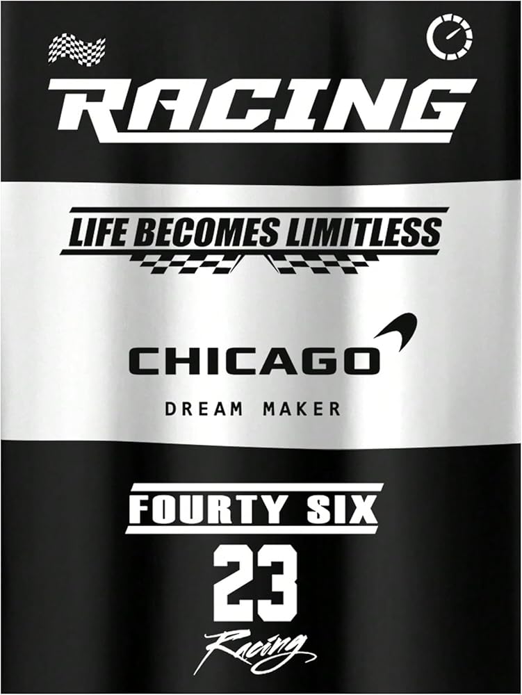 NEW RACING PRINTED DROP SHOULDER T.SHIRT FOR MENS AND BOYS CASUAL WEAR